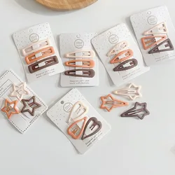 Horquillas de aleación para niña con formas estrella y corazón