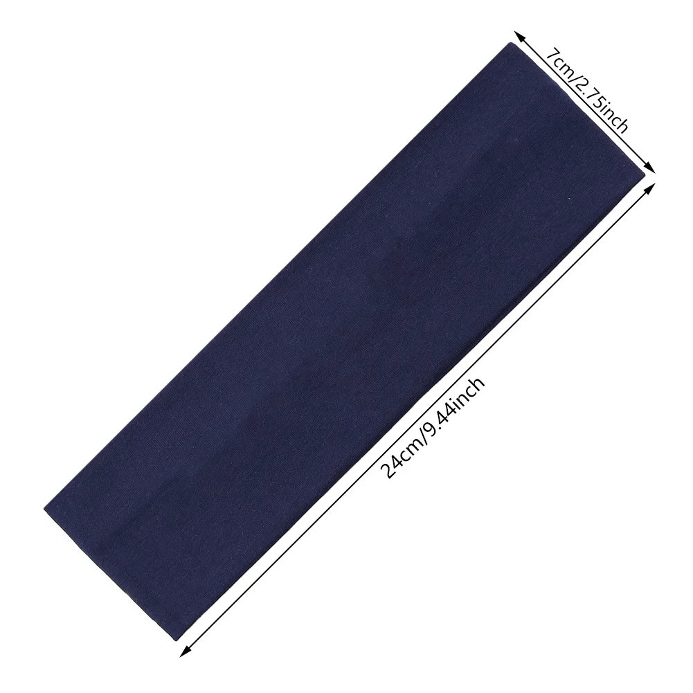 Diademas de algodón sólido Ins para mujer y niña, cintas elásticas suaves para el cabello, Bandana deportiva para Yoga, Bandana clásica, accesorios para la cabeza - imagen 5