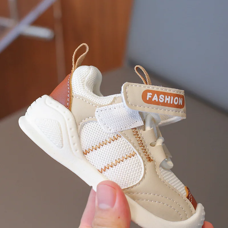 Zapatos para caminar descalzos para bebé, zapatos planos individuales para niño, zapatos de aprendizaje preescolar informales, calzado deportivo versátil para mujer 2025 - imagen 4