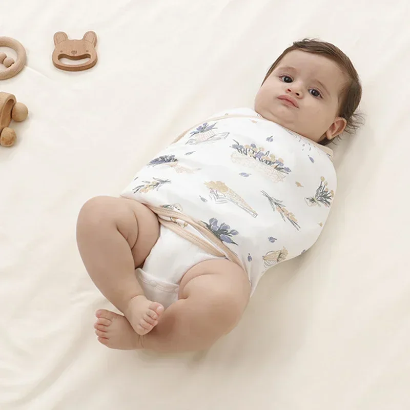 Manta de muselina de algodón para bebé recién nacido, edredón fino para dormir, 0 a 6 meses - imagen 3