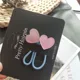 2pcs pink heart