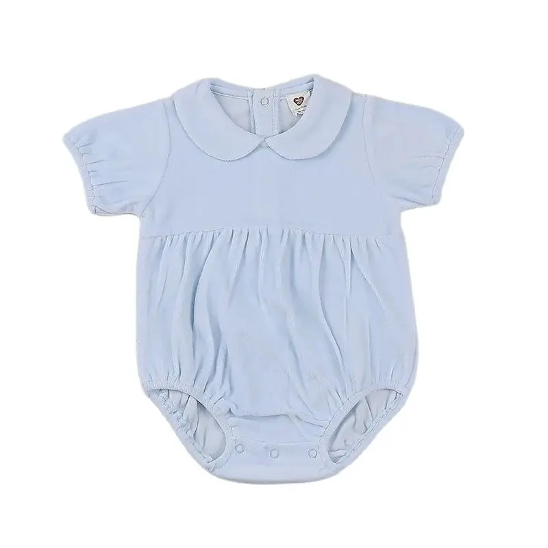 Mono de manga corta para bebé, ropa para niño y niña, mono de terciopelo - imagen 3