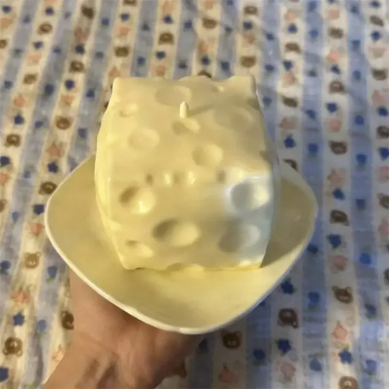 Pelota antiestrés gigante de queso – Juguete sensorial de rebote lento - imagen 5
