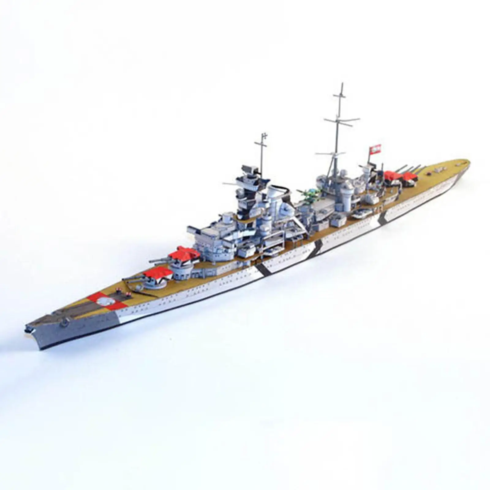 1:400 Scale Paper Sailboat Ship Kits DIY Hobby Ship Watercraft Desk Decoration Assembly Model Boat Kits for Kids Men Women