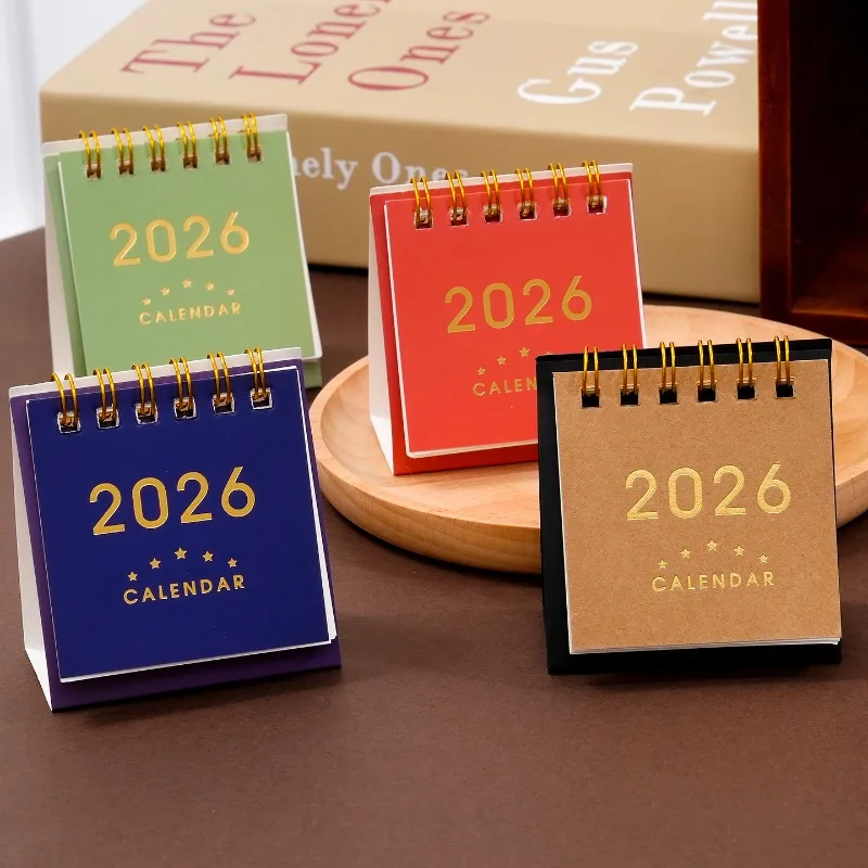 Calendario de escritorio 2026, uso diario, Mini mes decorativo, decoraciones de mesa, calendarios de escritorio de pie delicados, suministros para el hogar y la Oficina