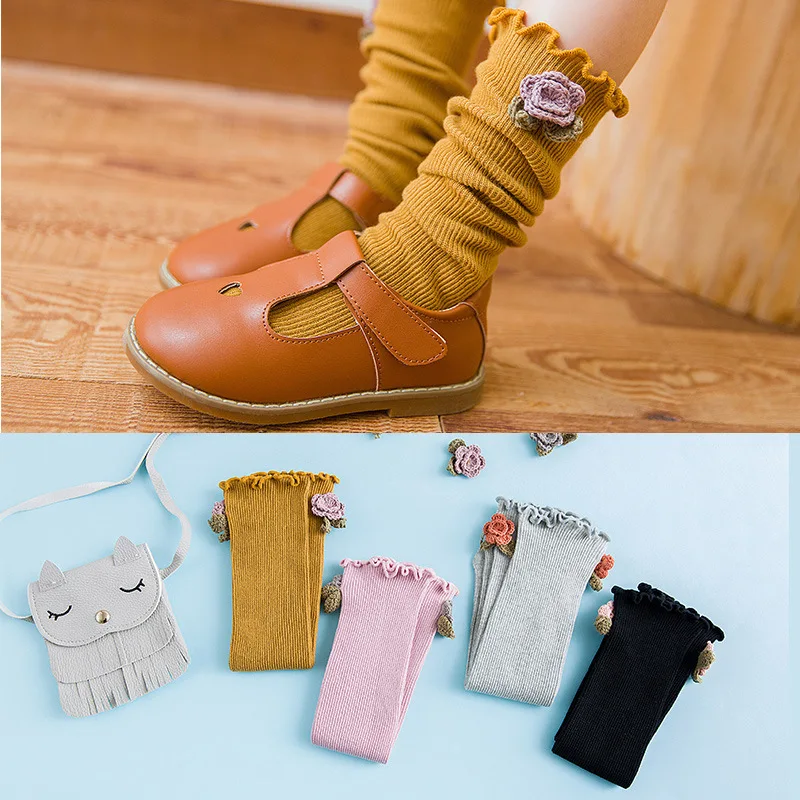 ¡¡¡Liquidación!!! Calcetines de algodón para bebés y niñas, calcetines hasta la rodilla de Estilo Princesa para niños pequeños, accesorios de ropa para niñas de 0 a 8 años - imagen 3