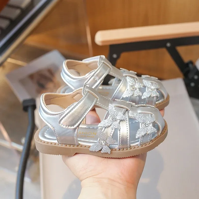 Sandalias de lazo para niñas con suela antideslizante y cómoda - imagen 3