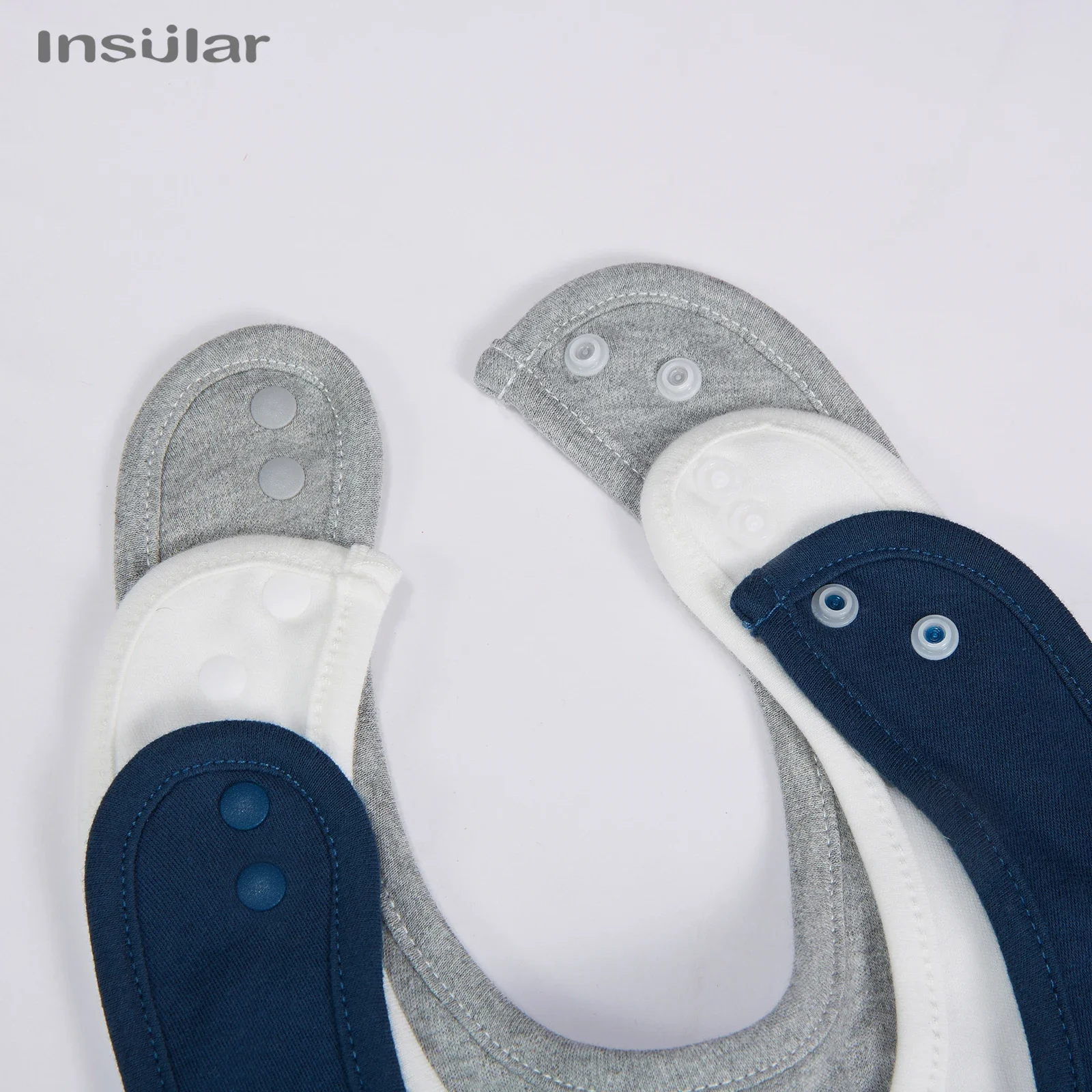 Bufanda Insular de algodón orgánico para bebé, Baberos Bandana de tela para eructar, babero liso para recién nacido, niño, niña, bufanda de invierno para niño pequeño - imagen 5