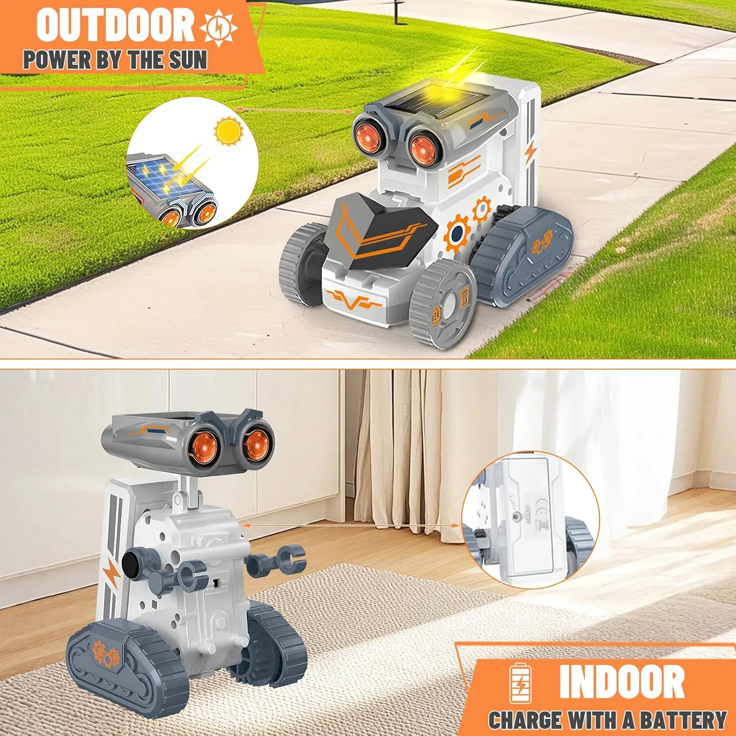 Robot solar educativo 21 en 1 para niños - Kit STEM DIY creativo - imagen 2