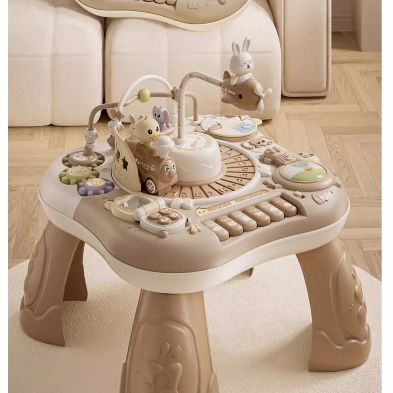 Mesa de actividades multifunción para bebés, juguete educativo, escritorio de aprendizaje para niños de 6 a 36 meses, pensamiento lógico, coordinación mano-ojo - imagen 4