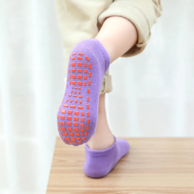 Calcetines antideslizantes de algodón para bebés y niños, calcetines de trampolín, ropa cómoda para adultos, calcetines transpirables para deportes exteriores, calcetines de Yoga de 1 a 12 años - imagen 3