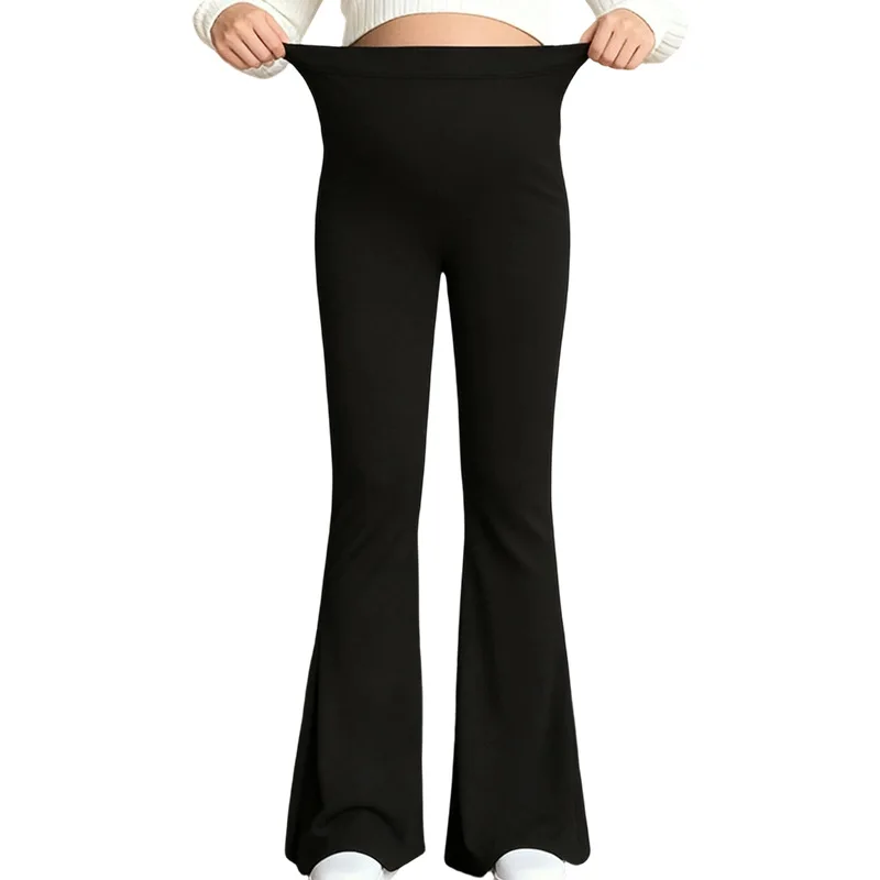 Pantalones de maternidad de cintura alta con soporte de barriga - imagen 3