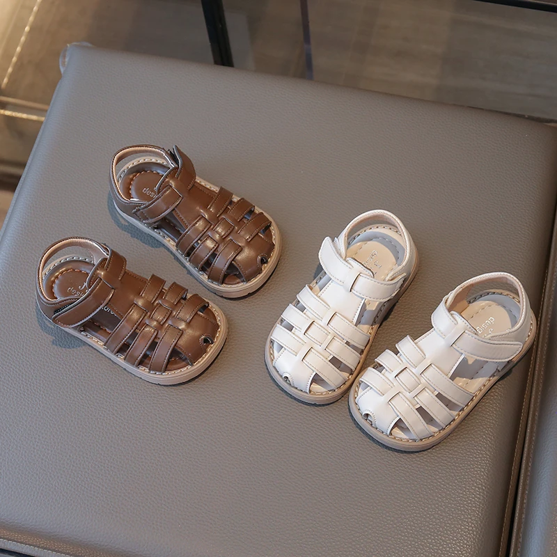 Sandalias de playa para niños, sandalias de verano para bebés, recortes, zapatos de princesa para niños pequeños, zapatos antideslizantes de suela blanda para bebés - imagen 2