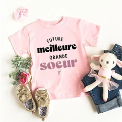 Camiseta infantil manga corta con estampado Futura Hermana Mayor
