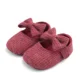 Burgundy bow