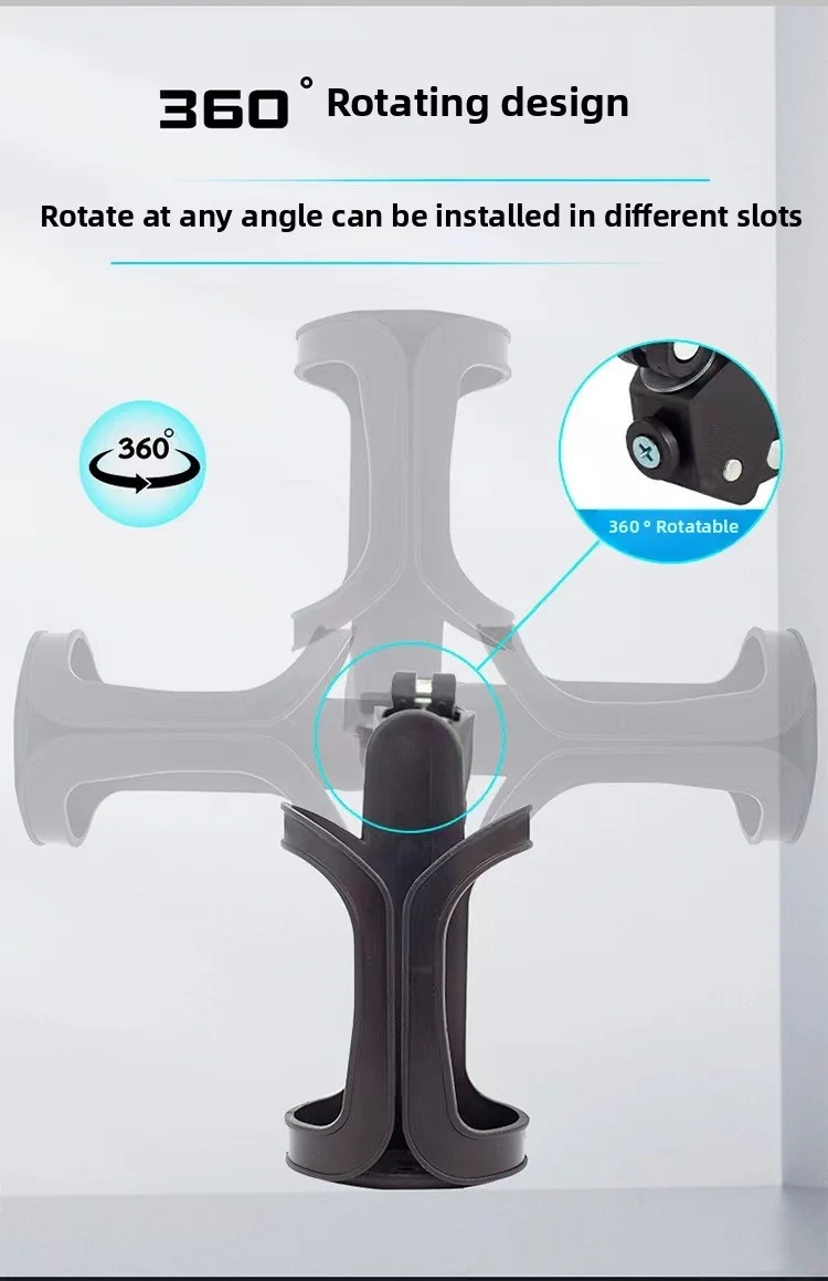 Portabotellas ajustable para cochecito de bebé y bicicleta – Sujeción segura - imagen 5