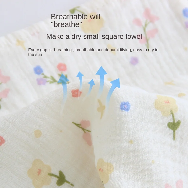 Toalla de cara de bebé de gasa de algodón de 4 capas, cuadrados de muselina, toalla de Saliva para bebé, paño para recién nacido, pañuelo, toalla facial absorbente - imagen 5