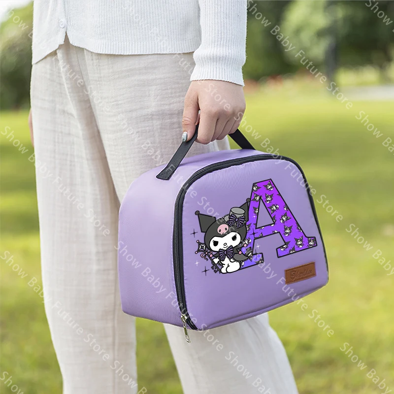 Bolsa térmica infantil Kuromi para niñas – impermeable de dibujos - imagen 4