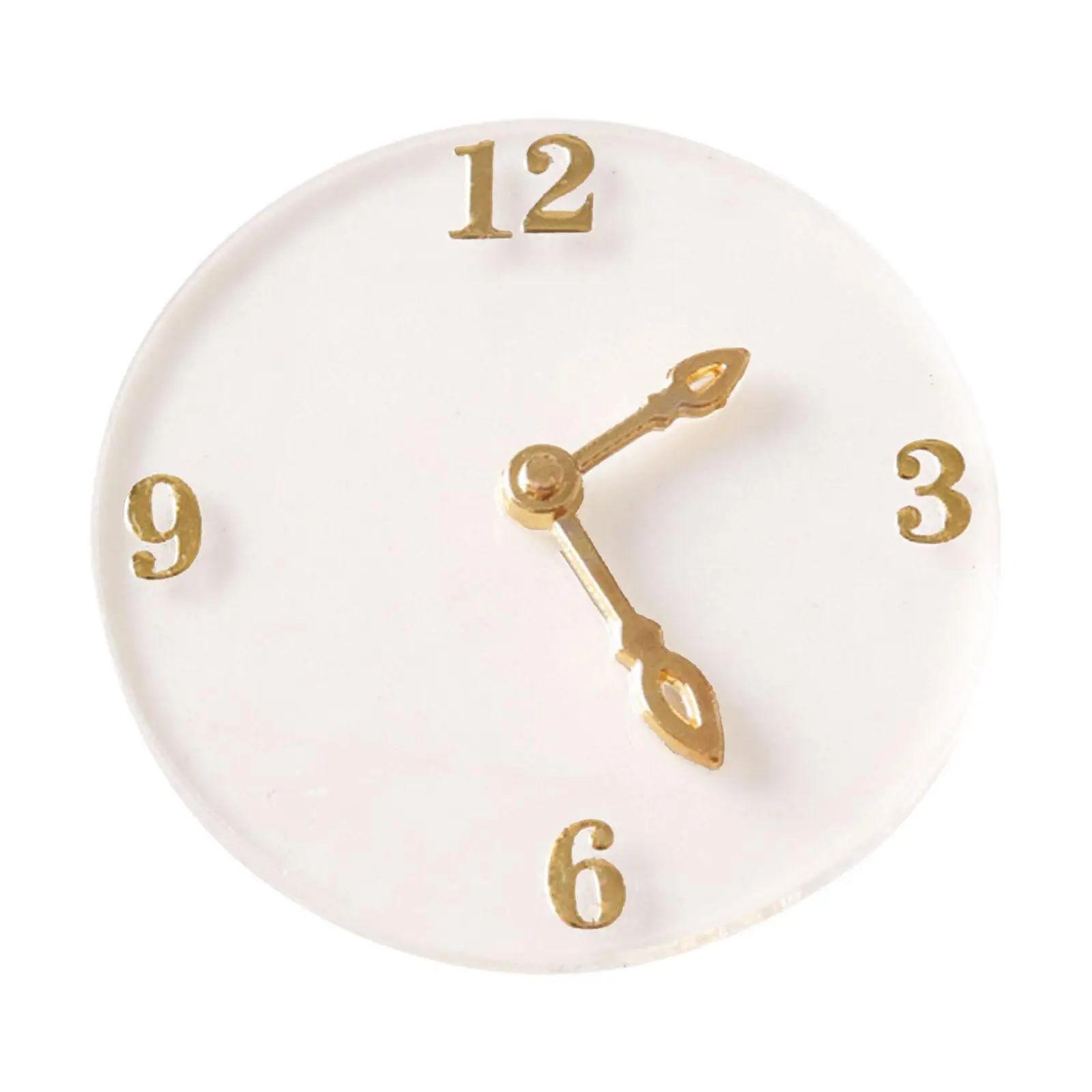 Dollhouse Miniature Clock,1:12 Scale Dollhouse Wall Clock, Acrylic, Mini Clock Model for Dollhouse