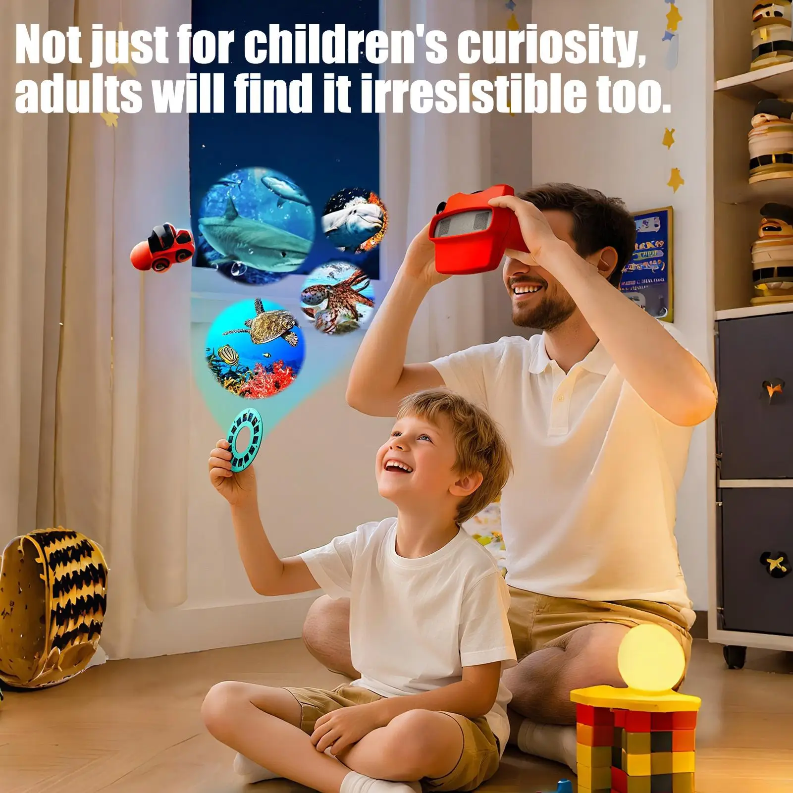 Nuevo cubierta de observación 3D, máquina de visualización educativa 3D, Mini teatro Unicorn, juguetes luminosos, regalo para niños, juguetes de juego grandes - imagen 3