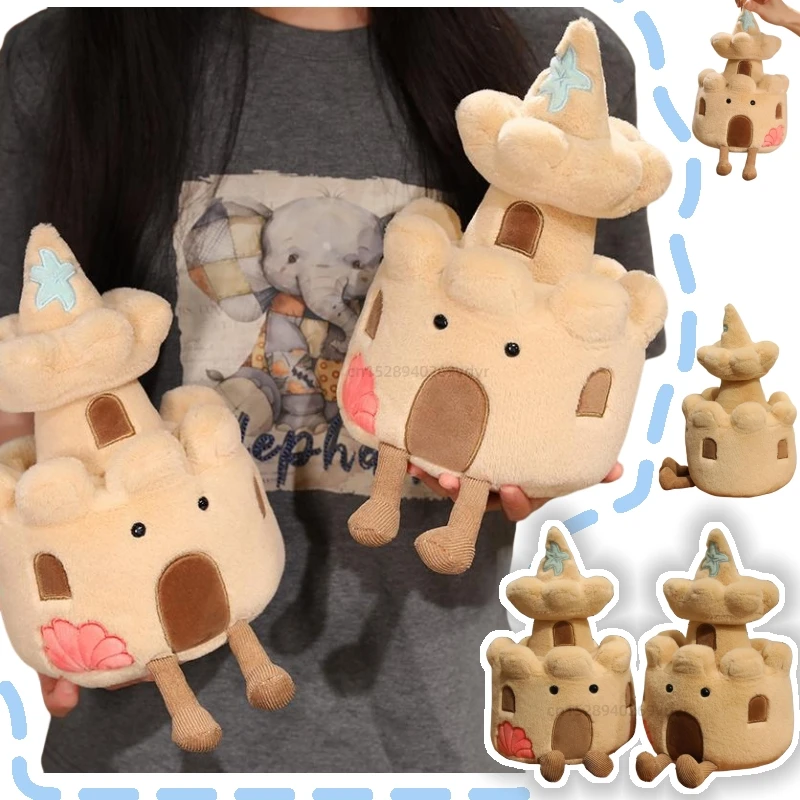 Peluche marrón de fortaleza con faro – Suave muñeco para bebés - imagen 2