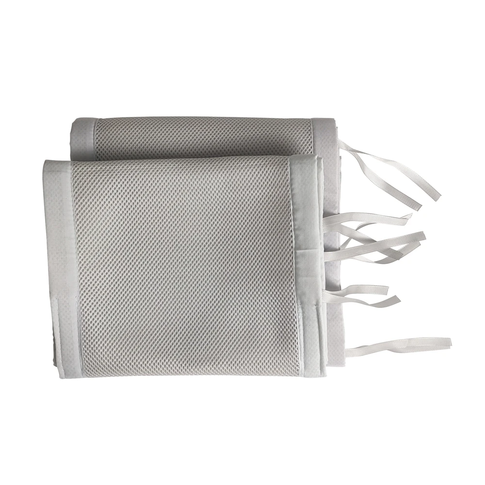 Parachoques de malla transpirable para cuna de recién nacido, Protector de cama de bebé impreso, Protector de cuna de bebé, parachoques, ropa de cama, trenza de cuna de bebé de dibujos animados - imagen 5