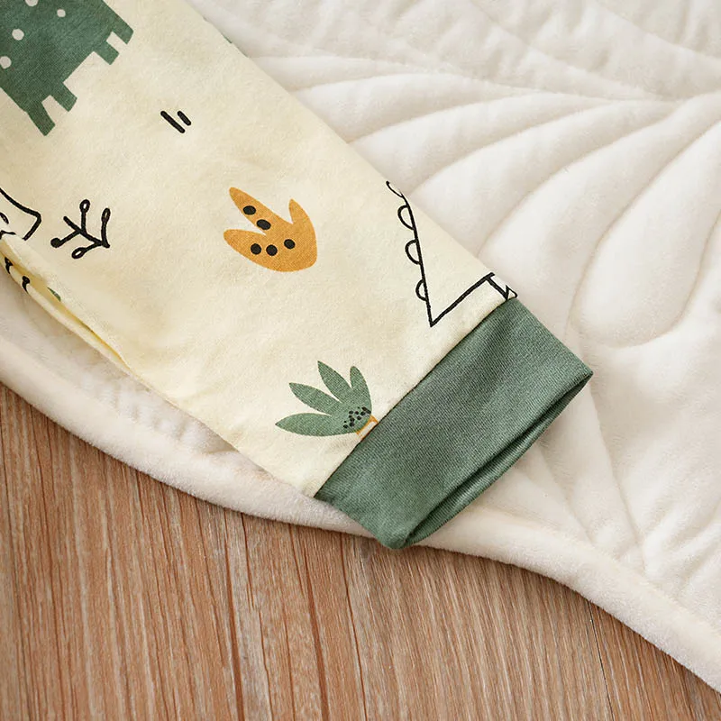 Body bebé con estampado dinosaurio manga larga algodón primavera otoño - imagen 4