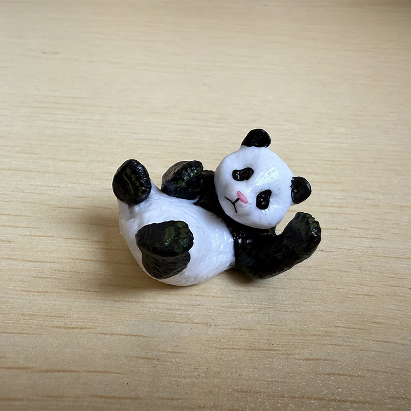 4 unids/set lindo Panda figura de PVC decoración de escritorio DIY adornos de micropaisaje accesorios decoración del hogar - imagen 5