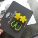 2pcs yellow floral