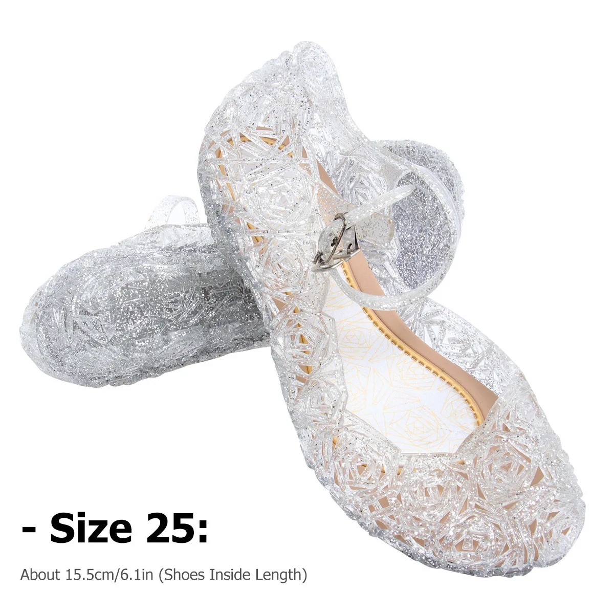 1 par de sandalias de gelatina para niñas, sandalias para niños, sandalias de verano para niños pequeños, Material cómodo de PVC, fácil de quitar, combinación perfecta - imagen 3