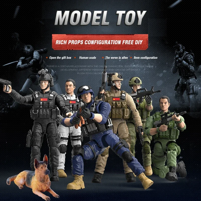 Figura de acción soldado militar - Juguete coleccionable infantil - imagen 5