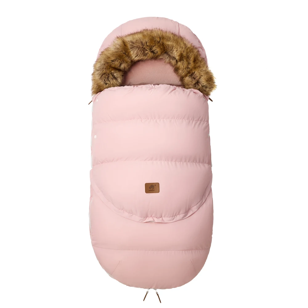 Funda universal para cochecito de bebé con forro cálido en invierno - imagen 4
