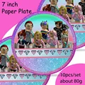 girl plate 10pcs