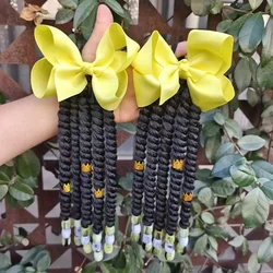 Extensiones de pelo trenzadas con cuentas para niñas – estilo rasta