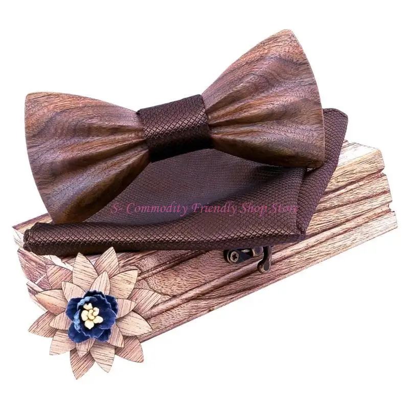 85AE Pajarita bebé madera tallada artesanal Diseño textura Bordes suaves naturales para recién nacidos 0 - imagen 2