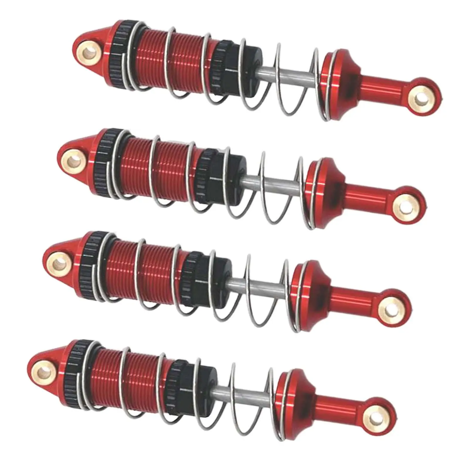 4 Pieces Metal RC Car Shock Absorber Accessory Adjustable Assembled Spare Parts for MN128 MN86S 1:12 Scale Crawler Replacement