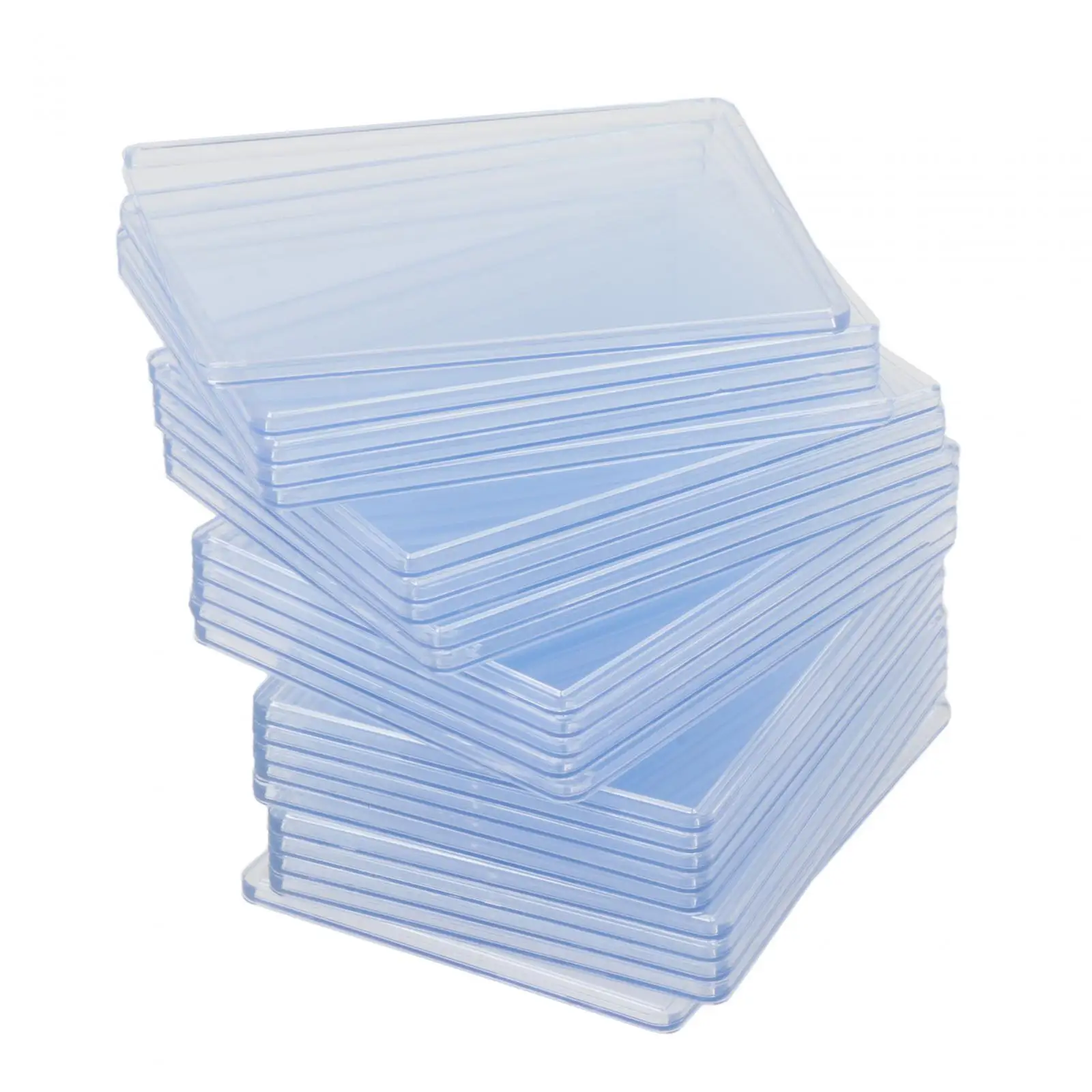 25 Pieces Clear Card Sleeves Card Holder Durable Portable Lightweight Card