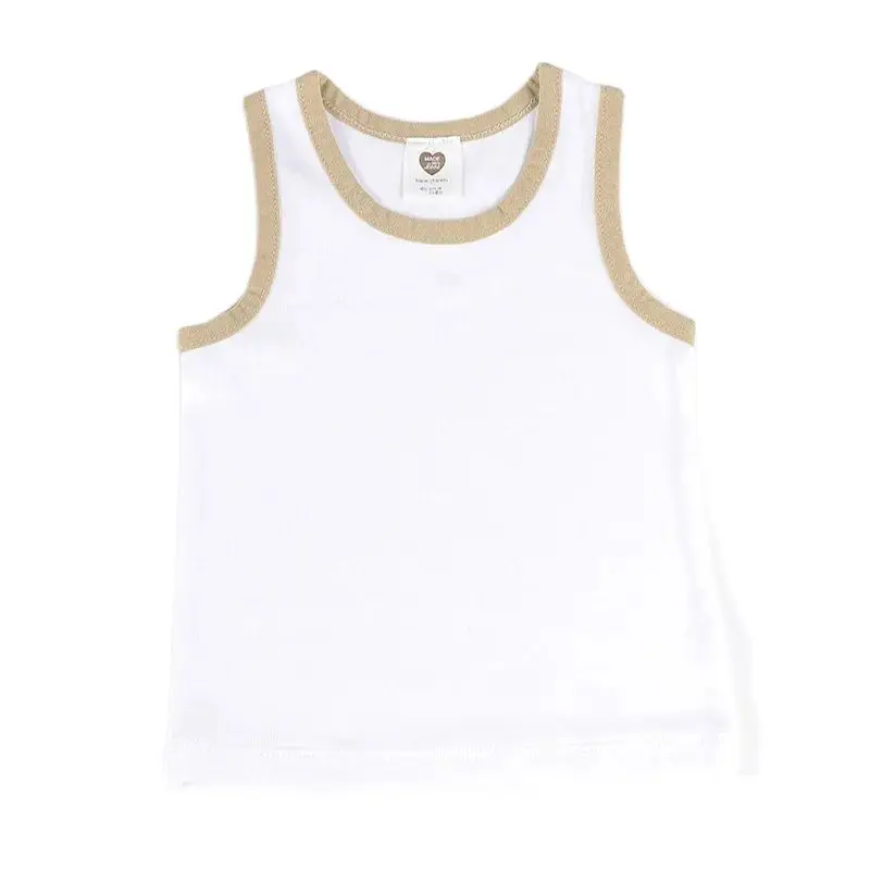 Camiseta sin mangas acanalada para niño y niña – Todas las estaciones - imagen 3