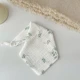 Green and white flor