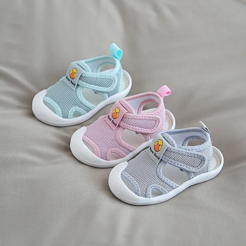 Sandalias para bebés y niños pequeños, zapatos de verano transpirables anticolisión, zapatos de playa informales - imagen 3