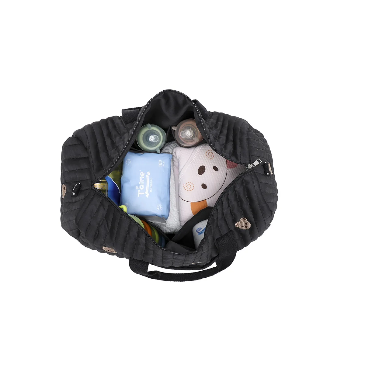 Bolsa de pañales espaciosa para viaje cambiador organizador impermeable