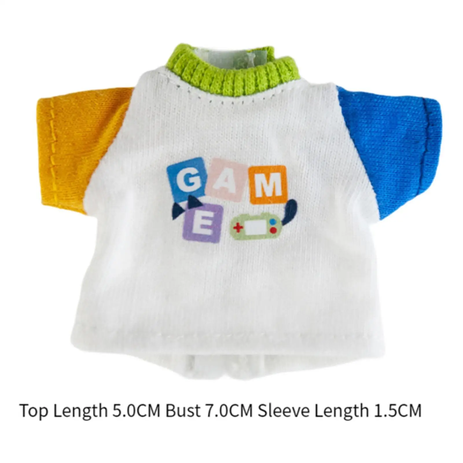 1:12 Fashion Dolls Short Sleeves T Shirt Costume Accessories for 6in Dolls