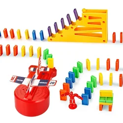 Dominó motorizado con cohete – Juego infantil educativo de plástico