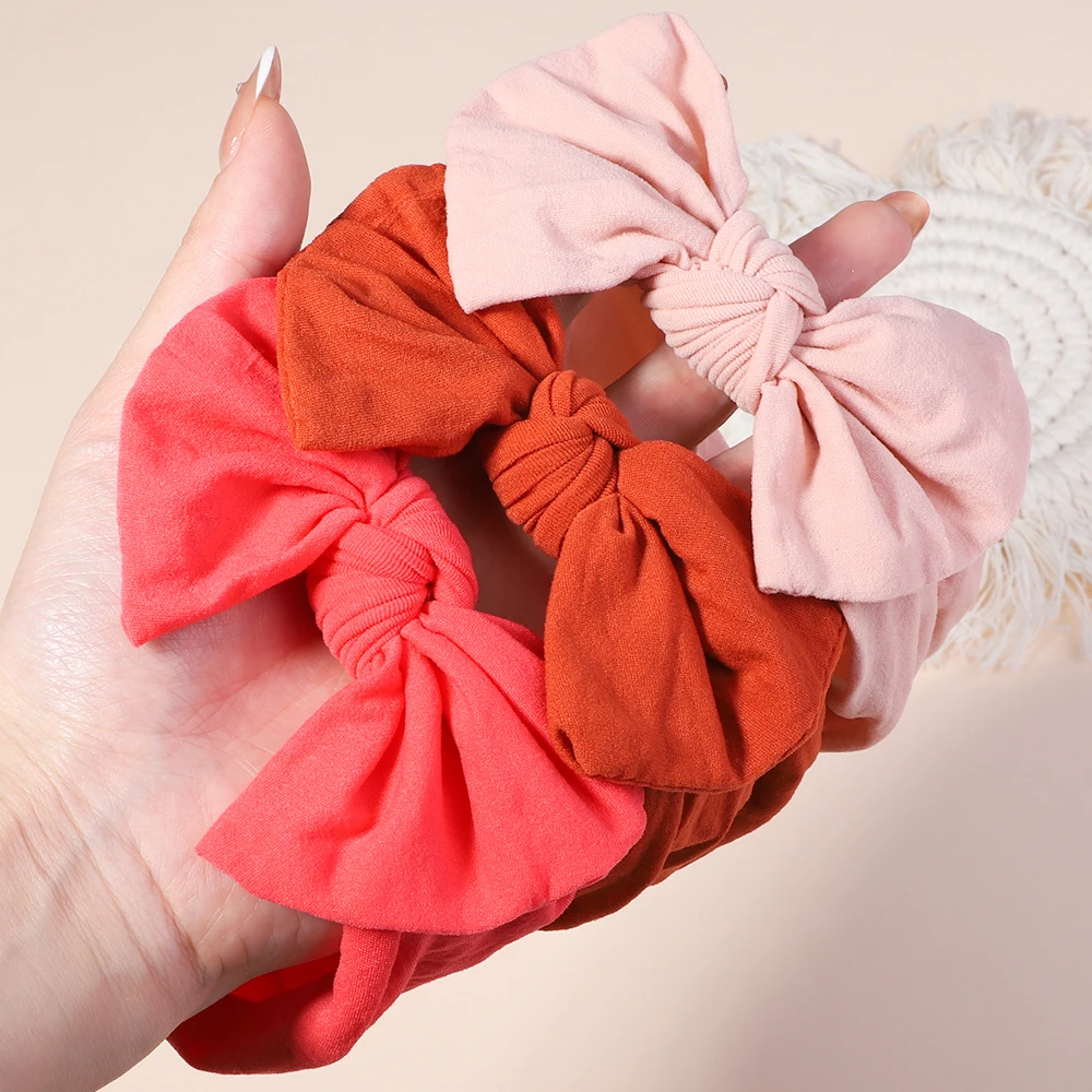 Diademas para bebés lazo punto elástico – Turbante cabello - imagen 3