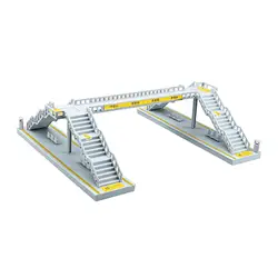Set de construcción en miniatura para dioramas infantiles de transporte