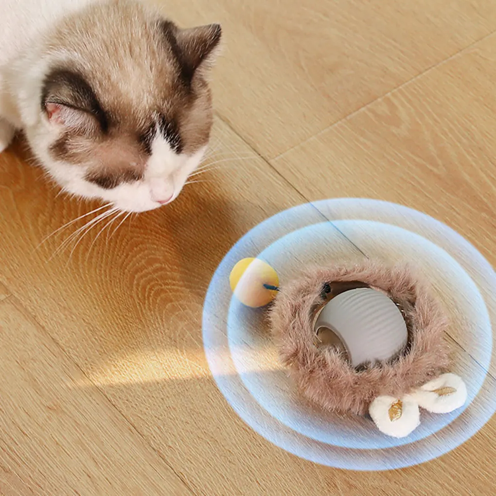 Pelota rodante interactiva para gatos con sensor de movimiento - imagen 5