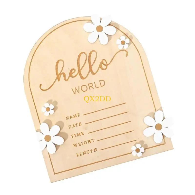 Letrero de madera personalizado para bebé – Decoración infantil