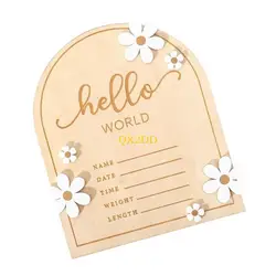 Letrero de madera personalizado para bebé – Decoración infantil