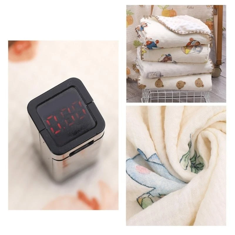Manta verano para bebé M76C con diseño encantador, manta fina ligera, manta suave y cómoda para recién nacidos, regalo para y - imagen 4