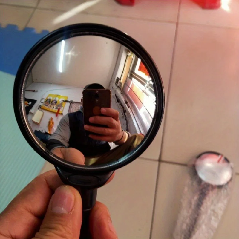 1/2 piezas 360 °   Espejo retrovisor giratorio para bicicleta - Espejo ABS ovalado gran angular |   Brazo largo flexible para bicicletas de montaña/scooters eléctricos - imagen 3